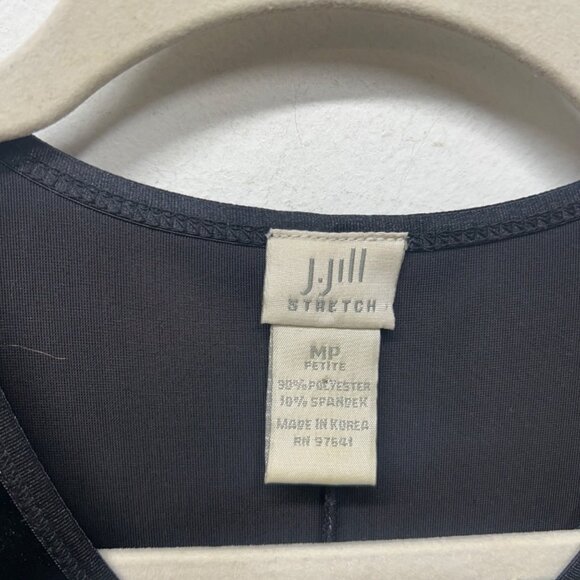 J. Jill Stretch Velvet Holiday Maxi Dress y2k medium petite - Picture 4 of 8